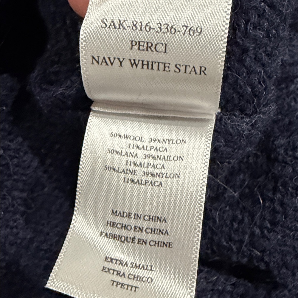 Rails Perci Navy Blue Star Sweater Size XS - Picture 10 of 11
